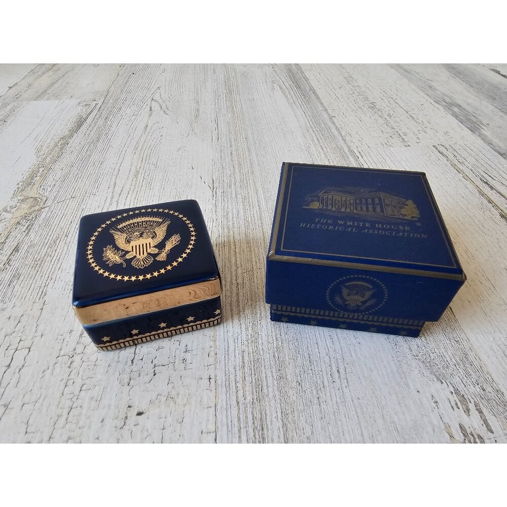 White House Truman Navy seal trinket jewelry‎ gift box new